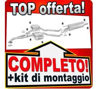 Scarico Completo per OPEL OMEGA B 2.2 Familiare Caravan Marmitta