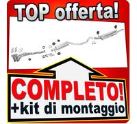 Scarico Completo per OPEL VECTRA A 2.0i 116CV 3-Volumi Marmitta +Tubo