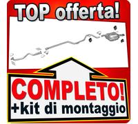 Scarico Completo per OPEL VECTRA C 1.9 CDTI con DPF Marmitta +Tubo con cromo