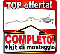 Scarico Completo per OPEL VECTRA C 1.9 CDTI per con DPF con Tubo CROMO Marmitta