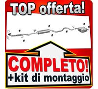 Scarico Completo per OPEL VECTRA C 2.2 16V +Tubo Marmitta
