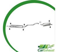 Scarico Completo per OPEL ZAFIRA B 1.9 CDTi per senza DPF Marmitta
