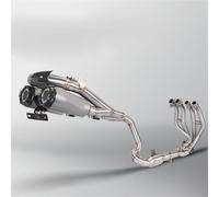 Scarico Completo Per Per Ninja ZX4R ZX4RR ZX 4R 4RR, S&istema Di Scarico Completo Per Moto, Raccordo Anteriore Con Doppio Silenziatore
