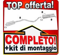 Scarico Completo per PEUGEOT 206 1.6 2-Volumi / 206 CC Cabrio 2000-2005 Marmitta