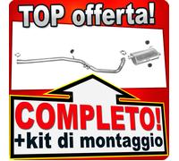 Scarico Completo per PEUGEOT 206 2.0 HDI Familiare SW 2002-2006 Marmitta