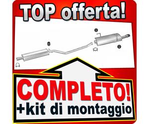 Scarico Completo per PEUGEOT 206 2.0 S16 2-Volumi Marmitta