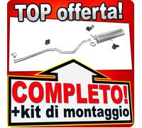Scarico Completo per PEUGEOT 307 2.0 HDI 90/110CV 2-Volumi senza DPF Marmitta
