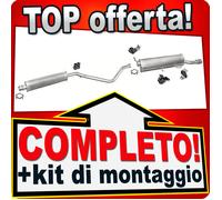 Scarico Completo per PEUGEOT 307 CC 2.0 136CV Cabriolet 2003-2005 +Appendini