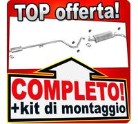 Scarico Completo per RENAULT EXPRESS RAPID 1.6 D 1.9D senza KAT 91-98 Marmitta