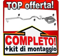 Scarico Completo per Saab 9-3 1.9 TiD con DPF Marmitta