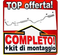 Scarico Completo per SEAT INCA 1.4 60CV 1995-1997 Marmitta +Tubo