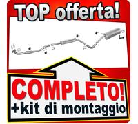 Scarico Completo per SKODA FABIA 1.4 75/100CV Familiare 2000-2007 +Tubo
