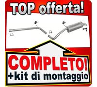 Scarico Completo per SKODA FABIA 1.4 TDi Familiare 2002-2007 Marmitta