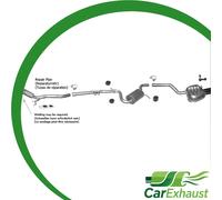 Scarico Completo per SKODA OCTAVIA 2.0TDi 2004-2010 +Chrom +Tubo Marmitta