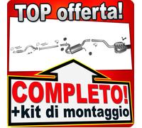 Scarico Completo per SKODA OCTAVIA II 1.4 TSi + Chrom + Tubo Marmitta