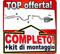 Scarico Completo per SKODA OCTAVIA II 1.9 TDi 105 PS Marmitta + cromo