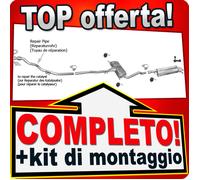 Scarico Completo per SKODA SUPERB I 1.9 TDi 130CV Marmitta +Tubo