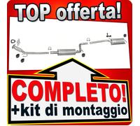 Scarico Completo per VW CADDY III 2.0 SDI Marmitta +Tubo