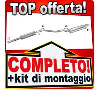 Scarico Completo per VW GOLF 3 III 1.8 75CV 45mm 2-Volumi 1995-1997 Marmitta