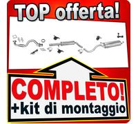 Scarico Completo per VW GOLF 4 IV 1.6 105CV BCB 2001-2004 Marmitta +Tubo
