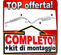 Scarico Completo per VW POLO (6N) 1.4 1.6 3-Volumi Variant Marmitta