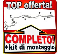 Scarico Completo per VW T4 1.9 TD 2.4 D 2.5 TDI SWB 96-03 DECAT Marmitta +Tubo