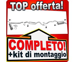 Scarico Completo per VW T4 TRANSPORTER IV 2.4 D 2.5TDi SYNCRO SWB Marmitta