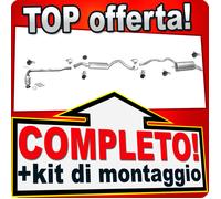 Scarico Completo per VW T4 TRANSPORTER IV2.4 2.5 TDi SYNCRO SWB con CAT Marmitta
