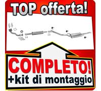 Scarico Completo per VW VENTO 1.8 75CV 08.1993-06.1995 Marmitta +Tubo