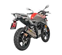 Akrapovic Race/cf G310r Bmw S-b3r2-hrss Stainless Steel Not Homologated Full Line System Argento Not Homologated