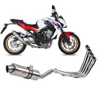 Scarico Completo Storm by Mivv Gp acciaio inox per Honda Cb 650 F 2014 > 2018