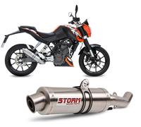 Scarico Completo Storm by Mivv Gp acciaio inox per Ktm 125 Duke 2011 > 2016