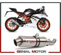 Scarico Completo Storm by Mivv Gp acciaio inox per Ktm Rc 390 2014 > 2016