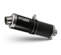 Scarico Completo Storm by Mivv Oval Nero inox per Yamaha Tracer 900 2013 > 2020