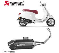 Scarico completo VESPA PRIMAVERA 125 IGET ABS Touring 2017-2020 AKRAPOVIC Ner...