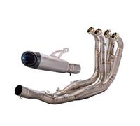 Scarico con Motocicletta Per BMW Per S1000rr Moto Marmitta Di Scarico Collegamento Tubo Centrale Completa Styem(TYPE-A)