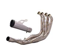 Scarico con Motocicletta Per BMW Per S1000rr Moto Marmitta Di Scarico Collegamento Tubo Centrale Completa Styem(TYPE-B)