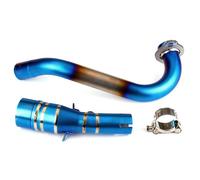 Scarico Con Motocicletta Per XMAX 300 X-MAX300 X MAX300 XMAX300 2017-2024 Collettore In Acciaio Inox 51Mm Tubo Collegamento Centrale Anteriore Linea Silenziatore Tubo Scarico(D TITANIUM)