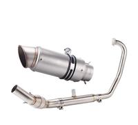 Scarico con Motocicletta Tubo Di Scarico Con Modifica Del Tamburo Contropressione In Acciaio Inossidabile Ad Alte Prestazioni, Parabrezza A Molla Per 250SR(Type-I)