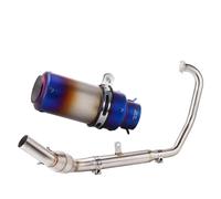 Scarico con Motocicletta Tubo Di Scarico Con Modifica Del Tamburo Contropressione In Acciaio Inossidabile Ad Alte Prestazioni, Parabrezza A Molla Per 250SR(Type-G)