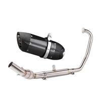 Scarico con Motocicletta Tubo Di Scarico Con Modifica Del Tamburo Contropressione In Acciaio Inossidabile Ad Alte Prestazioni, Parabrezza A Molla Per 250SR(Type-D)