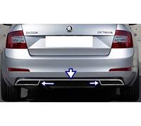 Scarico Cromato Deflettore Telaio Per Octavia Mk3 5E A7 [2013 [2-Pieces]