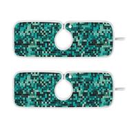 scarico del rubinetto del lavandino per lavello della cucina ad asciugatura rapida appendibile 2 confezioni di tappetino per rubinetto in pietra per cucina bagni 23 6 a spina di pesce a quadretti