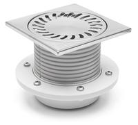 Scarico Della Doccia Acciaio Inox 150x150 MM DN50 Incl Tappetino Guarnizione 440