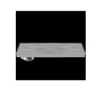 Scarico doccia esterno con design lineare e sifone antiodore, griglia per patio e cortile, scarico centrale