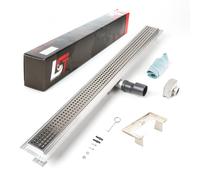 Scarico Doccia Quadrati 900x70mm Duschrost con Acciaio Inox Sifone Capelli
