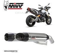 Scarichi MIVV Suono Acciaio inox Sotto sella Aprilia Dorsoduro 1200 2012 > 2016
