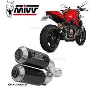 Terminali Scarichi MIVV MK3 Carbonio per DUCATI MONSTER 1200 2014 > 2016