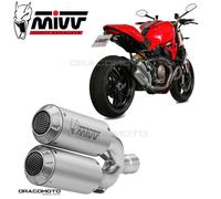 Terminali Scarichi MIVV MK3 Inox per DUCATI MONSTER 1200 2014 > 2016