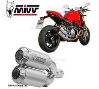 D.042.SM3X - Terminali Scarico Mivv MK3 Inox DUCATI MONSTER 821 / 1200
